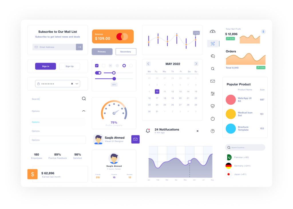 dashboard-screen-2 custom web development example UI